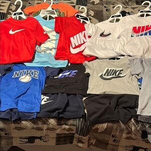 Nike Kids' Assorted 4T 14 shirt and short sets plus extra.